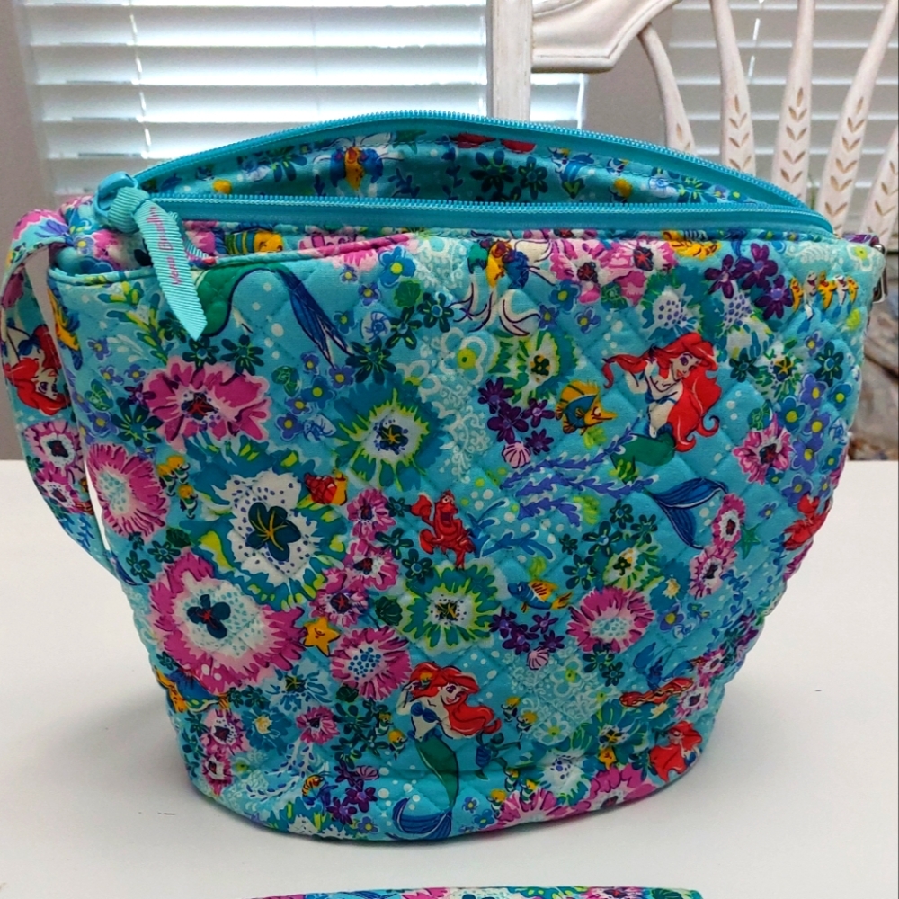 Vera Bradley Disney Little Mermaid Bucket Crossbody NWT